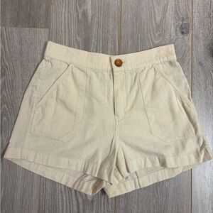 Roxy Oceanside High Waist Shorts, Tapioca